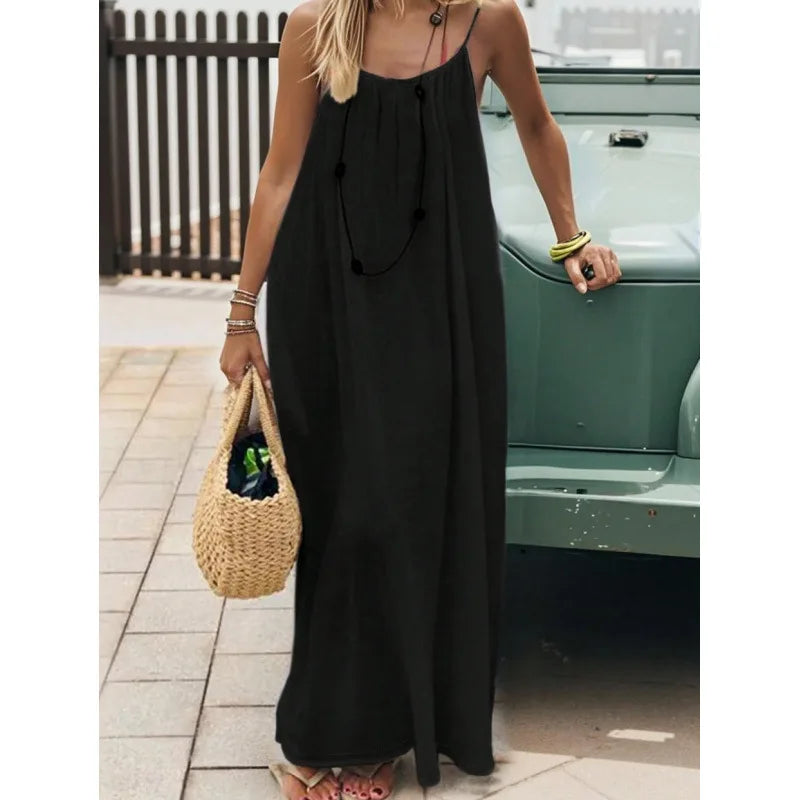 Women’s Strapless Backless Loose Lounge Mini Dress